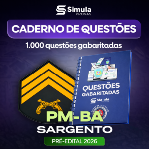 PMBA [Sargento] – 1.000 questões gabaritadas – 2026