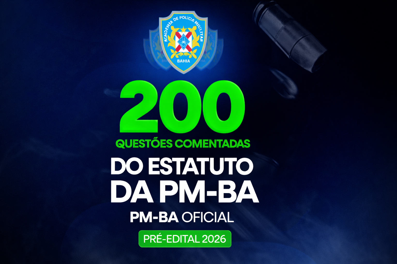PMBA (Oficial)- 200 Questões do Estatuto PMBA