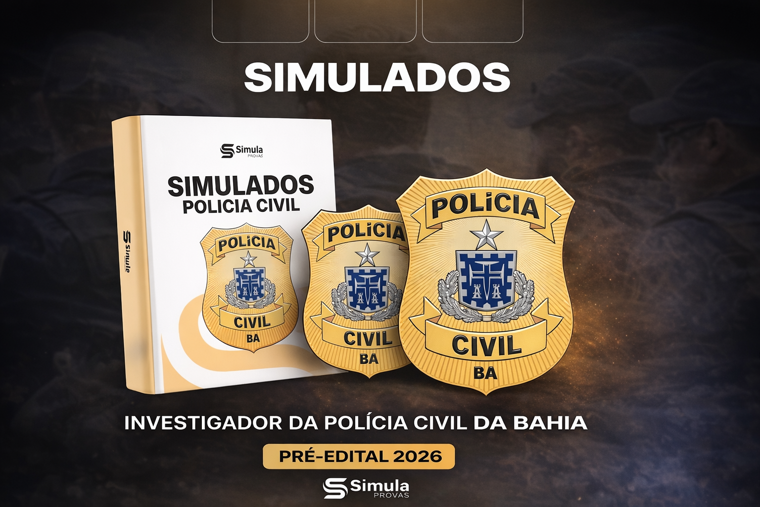 PCBA (Investigador) – Simulados – Pré-Edital 2026