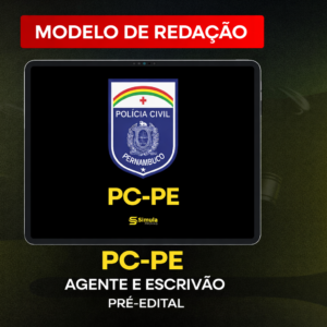 PC-PE (Agente e Escrivão) – Modelo de Redação – 2026