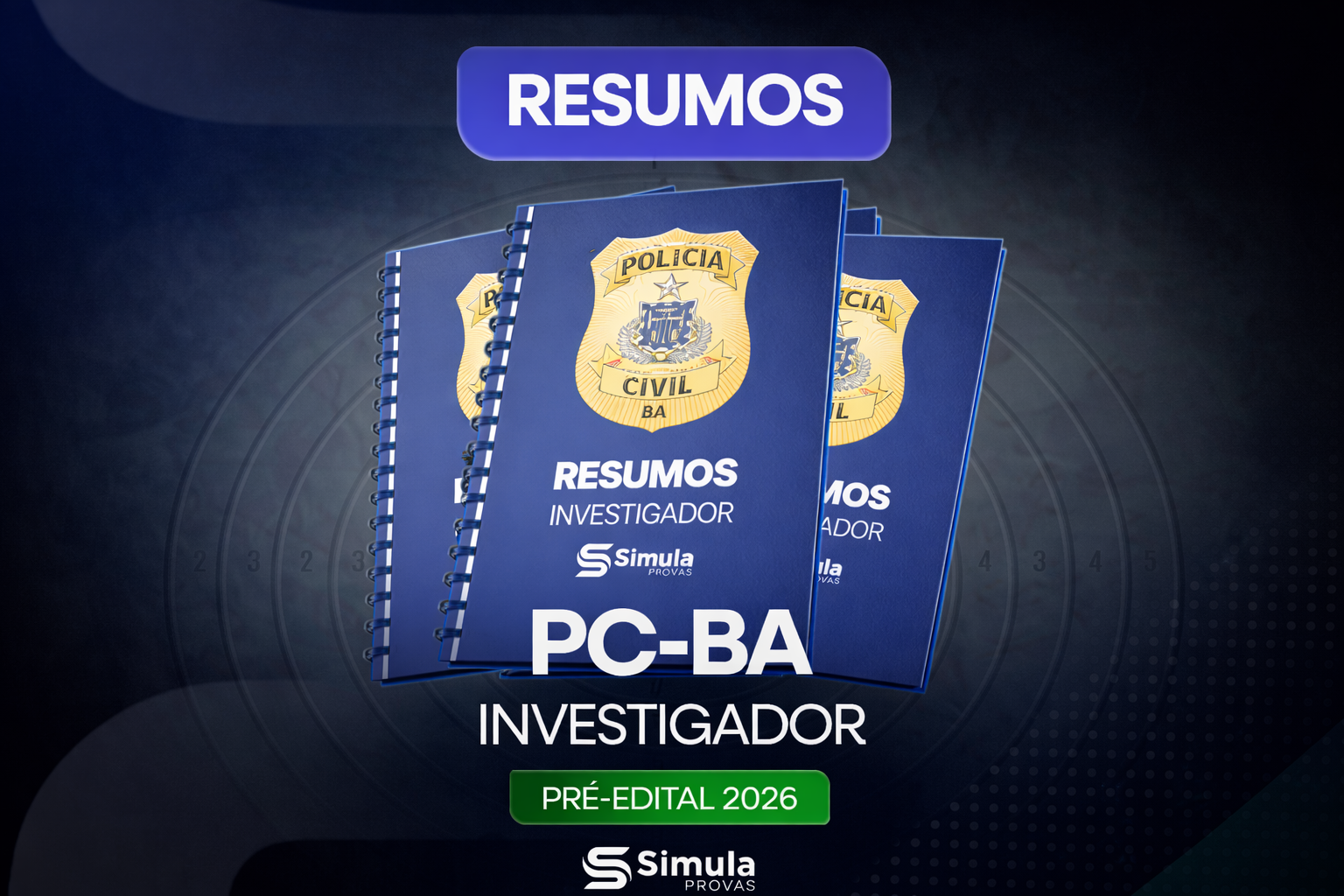PCBA (Investigador) – Combo de Resumos – Pré-Edital – 2026
