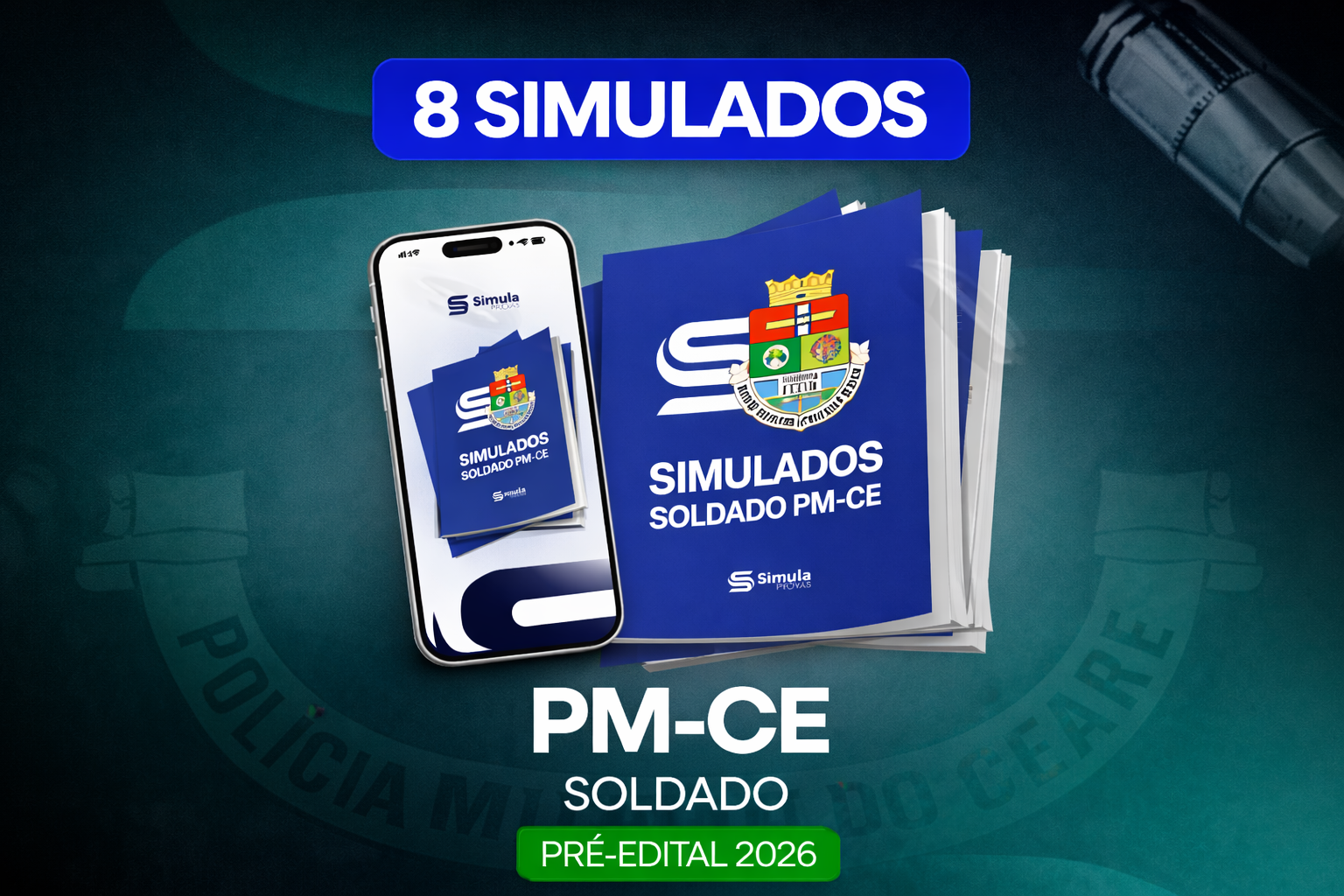 PM-CE (Soldado) 08 simulados – Pré-Edital -2026