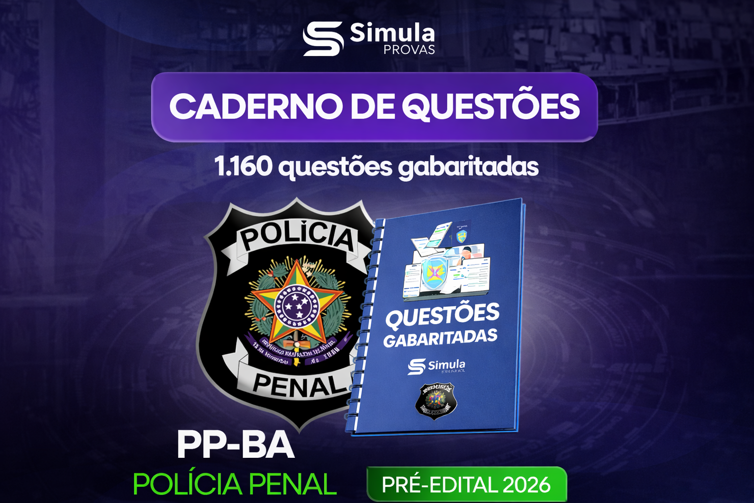 PP-BA (Policial Penal) – Caderno com 1.611 questões