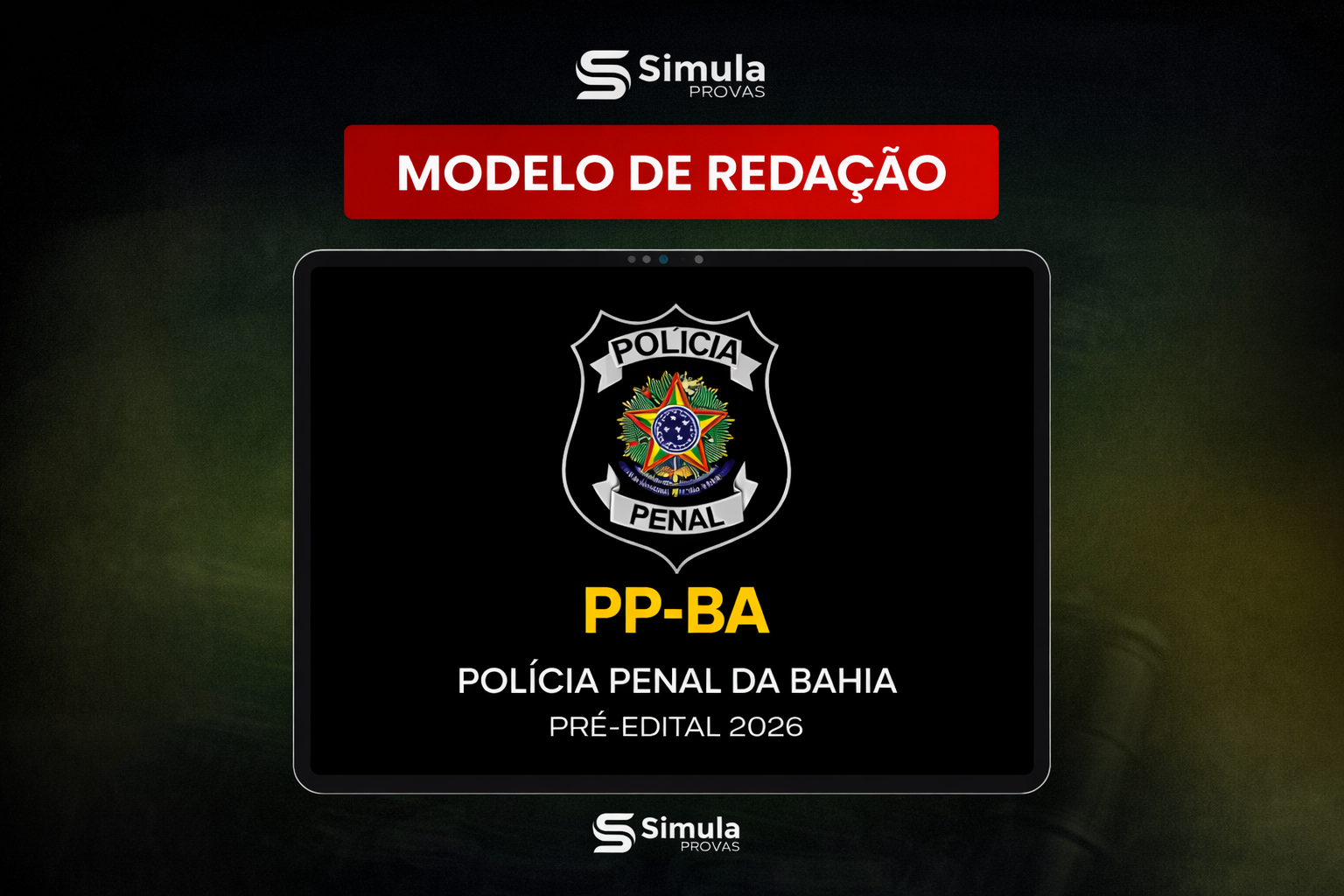 PP-MG [Policia Penal] -Modelo Master de Redação – 2026
