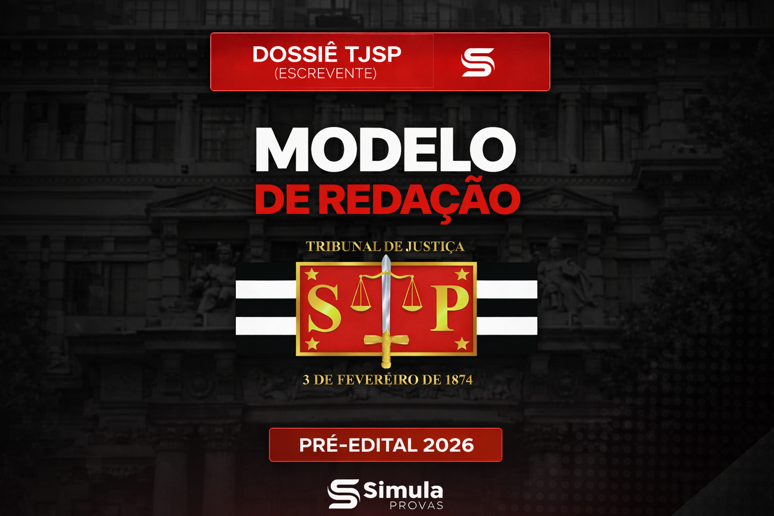 TJSP (Escrevente) – Modelo Master de Redação – 2026
